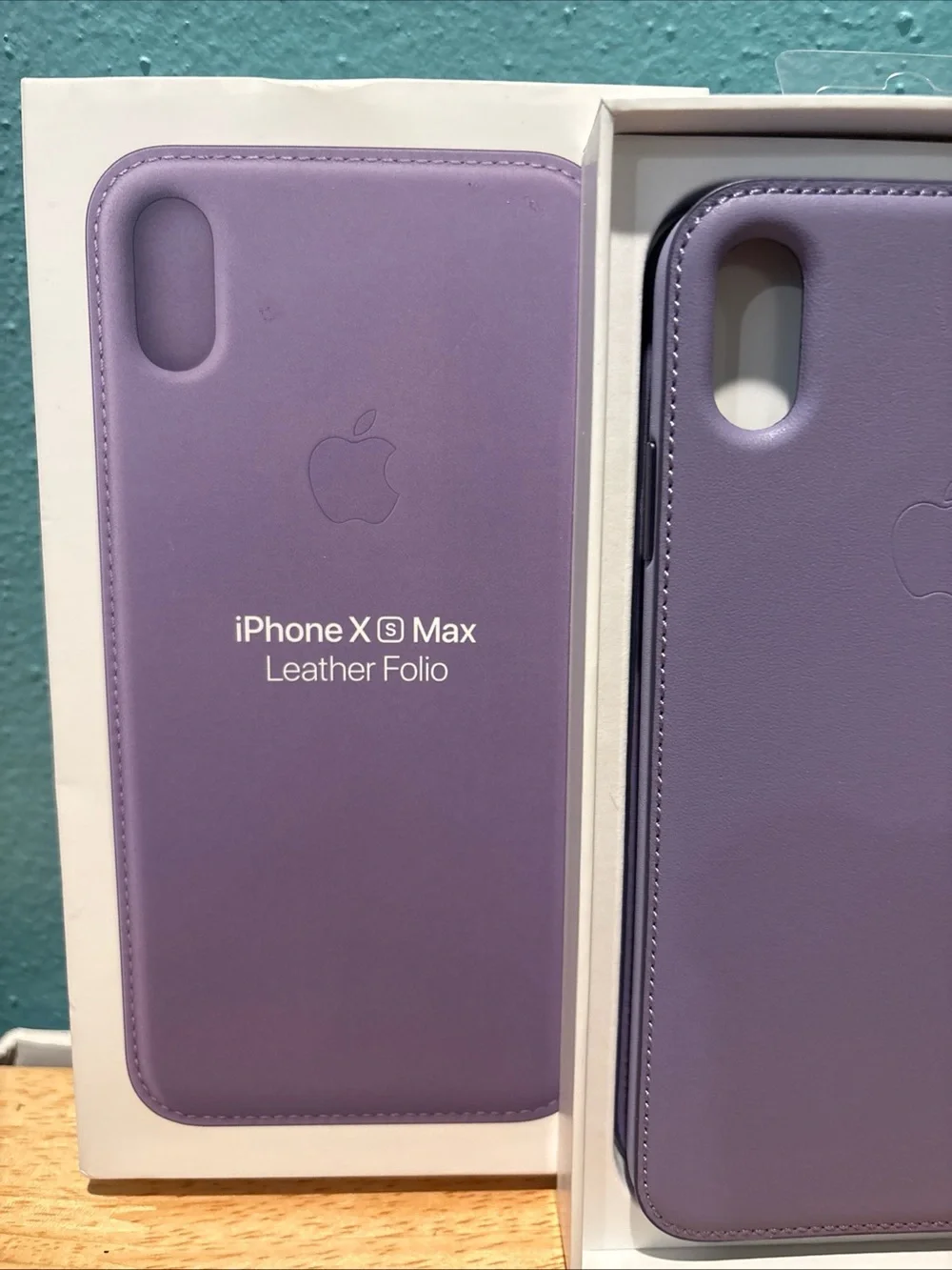 Apple Genuine Leather Folio Phone Case Cover Fit For Apple iPhone XS MAX Lilac